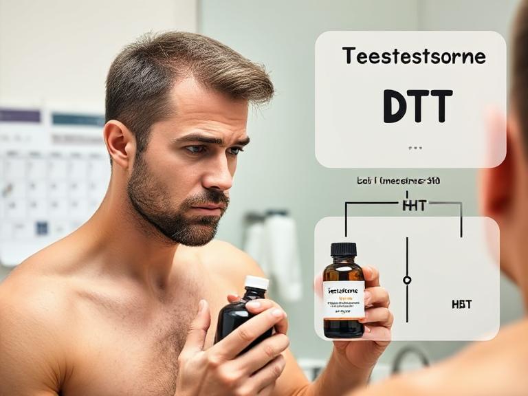 does testosterone cause hair loss